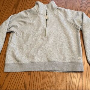Vuori Gray Quarter-Zip Sweatshirt
